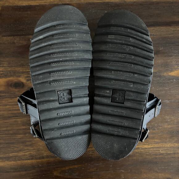 DR. MARTENS | VOSS II Black Leather Strap Sandals Sz 9 - Picture 5 of 6